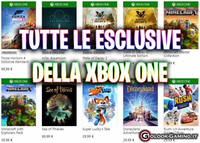 esclusive xbox one