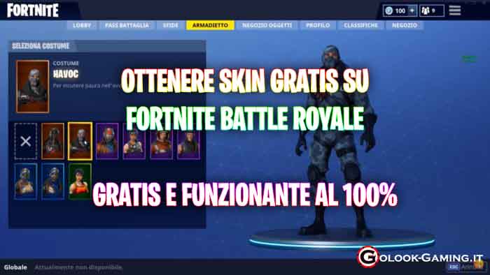 avere skin gratis fortnite