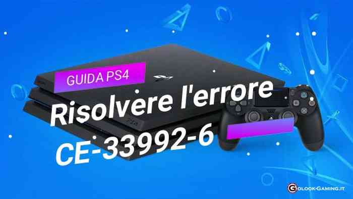 PS4 ERRORE CE-33992-6