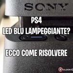 ps4 led blu lampeggiante