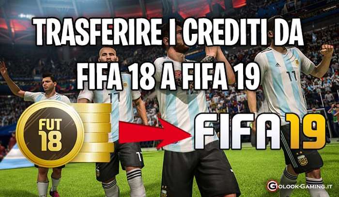 trasferire crediti da fifa 18 a fifa 19