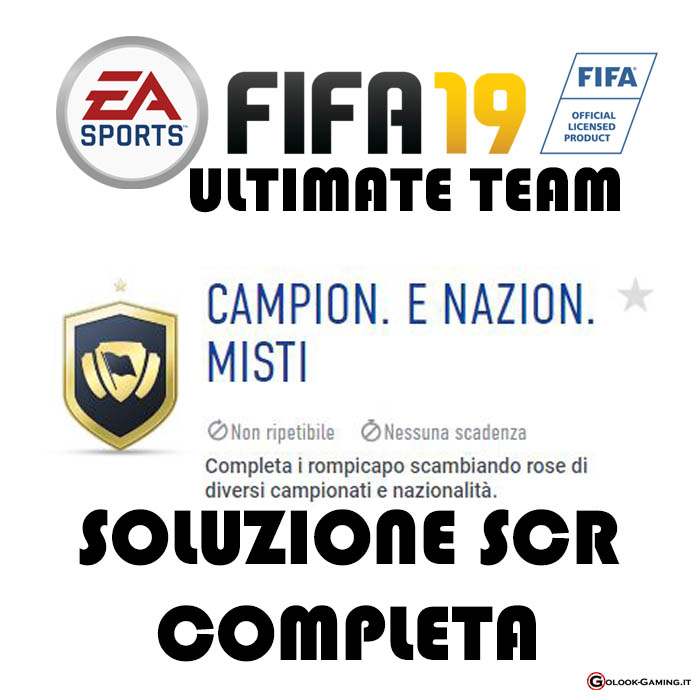 soluzioni scr fifa 19 ultimate team