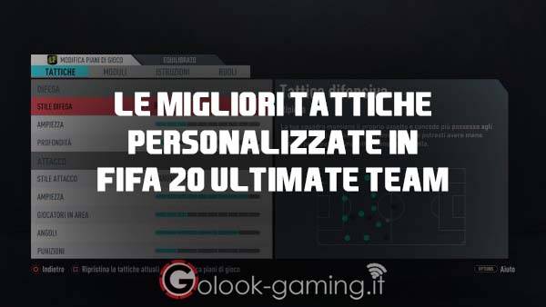 tattiche personalizzate fifa 20