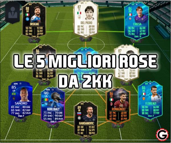 squadre da 2 milioni di crediti fifa 20 ultimate team