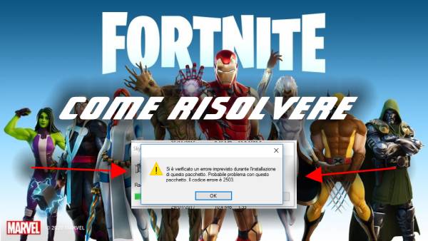 fortnite errore 2503